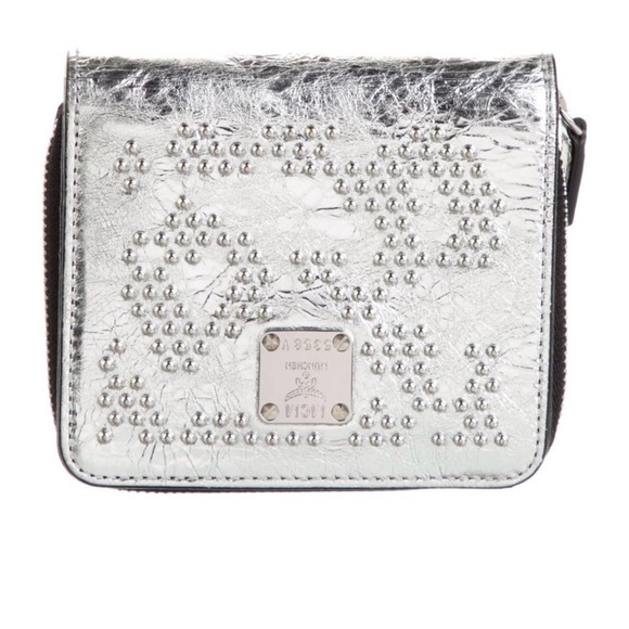 MCM Handbags - MCM Studded Metallic Leather Wallet-Like New